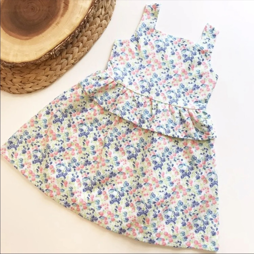 Janie & Jack NWOT Floral peplum dress